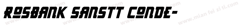 Rosbank SansTT Conde字体转换